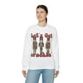 thumbnail image 4 of Let's Get Crackin Nutcracker Funny Christmas Sweatshirt Ugly Christmas Sweater White Medium, 4 of 4