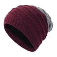 thumbnail image 2 of Mens Winter Beanie Hat Warm Fleece Lined Skull Cap for Men Women Reversible Windproof Watch Hat Knit Warm Unisex Beanie, 2 of 4
