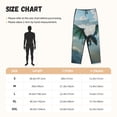 thumbnail image 4 of Lsque Cloud Sky Green Dragon Print Women's Pajama Pants, Lounge Pant - Comfortable Home Wear,Elastic Waistband, Stylish Design-Medium, 4 of 9