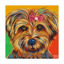Trademark Fine Art 'Sweet Yorkie I' Canvas Art by Carolee Vitaletti