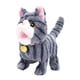 thumbnail image 1 of Gato de peluche eléctrico para niños, adorable juguete de peluche con cola en movimiento gris, 1 of 9