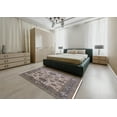 thumbnail image 4 of Ahgly Company Indoor Rectangle Mid-Century Modern Puce Purple Oriental Area Rugs, 7' x 9', 4 of 6