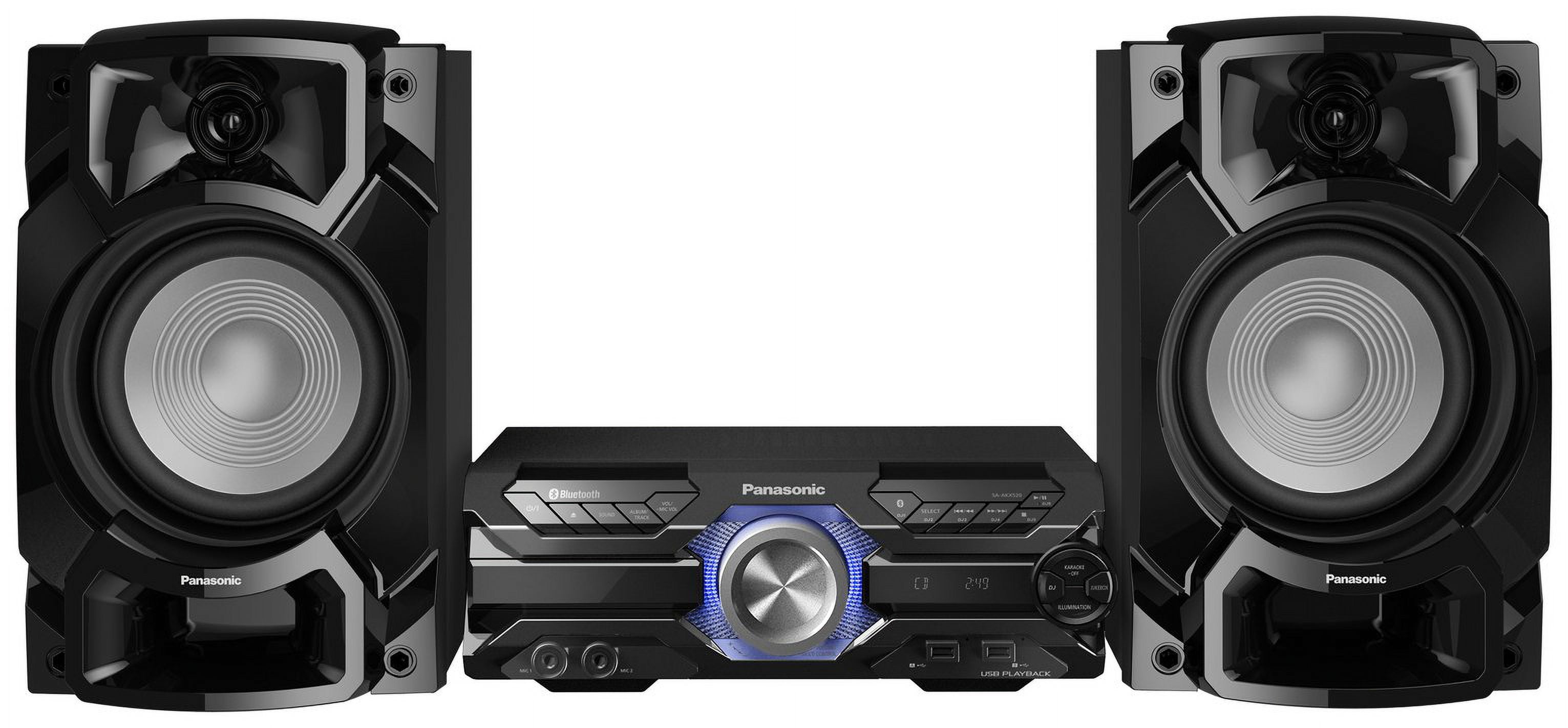 Panasonic SC-AKX520PNK 650W Hi-Power Audio System with CD Player and DJ & Karaoke Effects - New