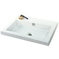 thumbnail image 1 of Tecla CAN01011-One Hole Cangas Rectangular Ceramic Self Rimming/Wall Mounted Sink, White, 1 of 2