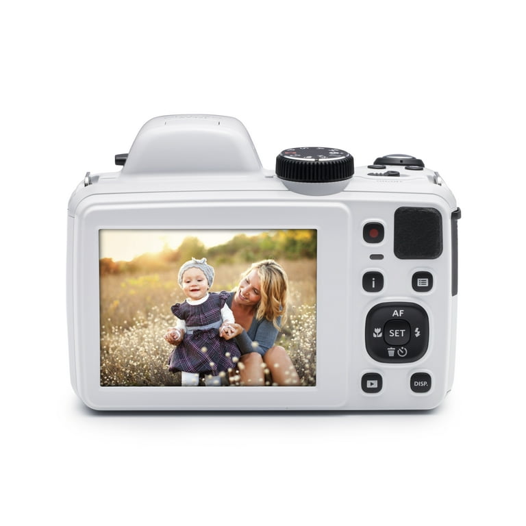 KODAK PIXPRO Astro Zoom AZ421-WH 16MP Digital Camera with 42X Optical Zoom  and 3 LCD Screen (White)