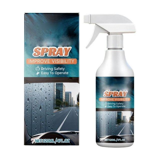 Wdhugt Anti Fog Spray For Car Windshields 120Ml Streak Free Glass Protection Prevents Fog And Condensation For Clear Visibility Plastic Bottle
