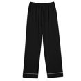 thumbnail image 4 of Puntoco Conjunto De Pijama De Pantalones Y tops Casuales De Manga Larga Con Estampado Navideño Para Mujer (1 top + 1 Pantalón) Conjunto De Solapa De Manga Larga Rojo M, 4 of 4