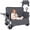 Gray, variant on LuckyNote 500 lbs Folding Utility Wagon, Convertible Bench Seat & Folding Table, 9″ All‑Terrain Wheels, Orange