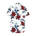 thumbnail image 5 of ZCFZJW Hawaiian Shirts for Men Trendy Summer Short Sleeve Tropical Floral Printed Button Down Graphic Holiday Beach Vacation Tees Tops Multicolor#02 S, 5 of 5