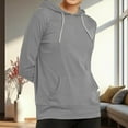 thumbnail image 6 of HongQid Women's Slim Fit Pullover Hoodie Lightweight Long Sleeve Kangaroo Pocket Basic Casual Sweatshirt, 6 of 7