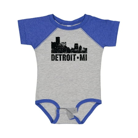 

Inktastic Detroit Skyline Grunge Gift Baby Boy or Baby Girl Bodysuit