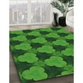 thumbnail image 2 of Ahgly Company Indoor Square Patterned Deep Emerald Green Area Rugs, 6' Square, 2 of 6