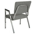 thumbnail image 5 of Flash Furniture 4 Pack HERCULES Series 1000 lb. Rated Gray Antimicrobial Fabric Bariatric Medical Reception Arm Chair with Panel Back, 5 of 8