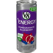 Campbell's V8 V8 +Energy, Healthy Energy Drink, Natural Energy from Tea, Pomegranate Blueberry, 8 Ounce Can