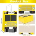thumbnail image 2 of 12Pcs School Bus Goodie Bags School Bus Gift Snacks Candy Party Favors Bag with Handles Yellow Bus Theme Party Treat Bags for Kids Birthday Baby Shower Welcome Back to School Supplies, 2 of 7