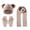 Khaki, variant on YUANxueke Winter Hat & Scarf & Gloves Set for Kids, Knitted Pom Pom Beanie, Warm 3-Piece Cold Weather Sets