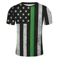 thumbnail image 3 of adviicd Mens Tshirts Multipack Independence Day Independence day Graphic T Shirt Pullover Hoodie Sweater Tee Green M, 3 of 5
