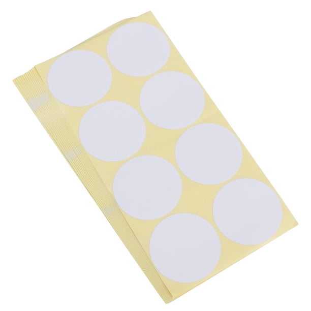 15 hojas Útiles Pegatinas en blanco Escritura a mano Autoadhesivo Etiqueta adhesiva Clasificar etiqueta de precio para Office Shop School