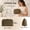 Brown, variant on Travel Makeup Bag for Women, Portable Fold-down Cosmetic Case, Make Up Organizer Pouch, Water-resistant Toiletry Bag for Toiletries