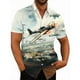 thumbnail image 2 of Camisa con estampado 3D de avión de combate para hombre, camisas y blusas hawaianas informales de verano de gran tamaño, camisa con botones para hombre, 2 of 5
