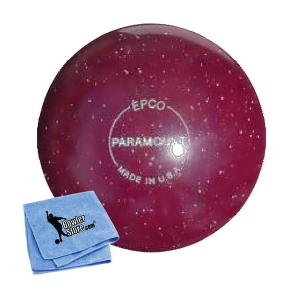 EPCO Duckpin Bowling Ball- Speckled House Ball - Cranberry (4 7/8 inch- 3lbs. 10 oz.) 1 Ball