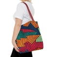 thumbnail image 4 of multicolored lined art Tote Bags for All, 4 of 4