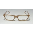 thumbnail image 3 of NEW VERA WANG LUXE TRISTINE WOMENS/LADIES RECTANGULAR FULL-RIM CAMEL ROSE FRAME DEMO LENSES 52-17-135 EYEGLASSES/EYEWEAR, 3 of 9