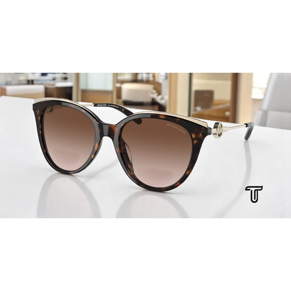 MICHAEL KORS MK2162U 300613 Montauk Dk Tortoise Brown Grad 53 Women's Sunglasses