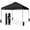Black, variant on CROWN SHADES 10x10 Pop Up Canopy Beach Tent with One Push Setup Instant Outdoor Canopy Tent Sun Shade for Events White