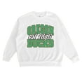 thumbnail image 5 of Women's Gameday Couture White Oregon Ducks Oversized Faded Formation Premium Fleece Sweatshirt, 5 of 5