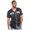 Black/White, variant on True Rock Men's New York Slim Fit Pinstripe Baseball Jersey (Navy/White, Small)