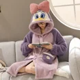 thumbnail image 2 of Disney Pato Donald invierno Coral polar grueso camisón largo dormir pijamas de mujer ropa de casa de felpa albornoces, 2 of 4