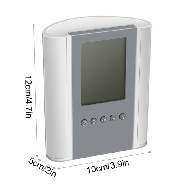 Organizador de lápices BuyWeek con reloj despertador digital y temperatura