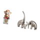thumbnail image 5 of Estatua De Cerámica De La Familia De Elefantes De La Fortuna, Ideal Para Decorar El Hogar En Año Nuevo. Adorno Coleccionable Para Estantería, Librero O Soporte De TV. Figura De Animal De La, 5 of 8