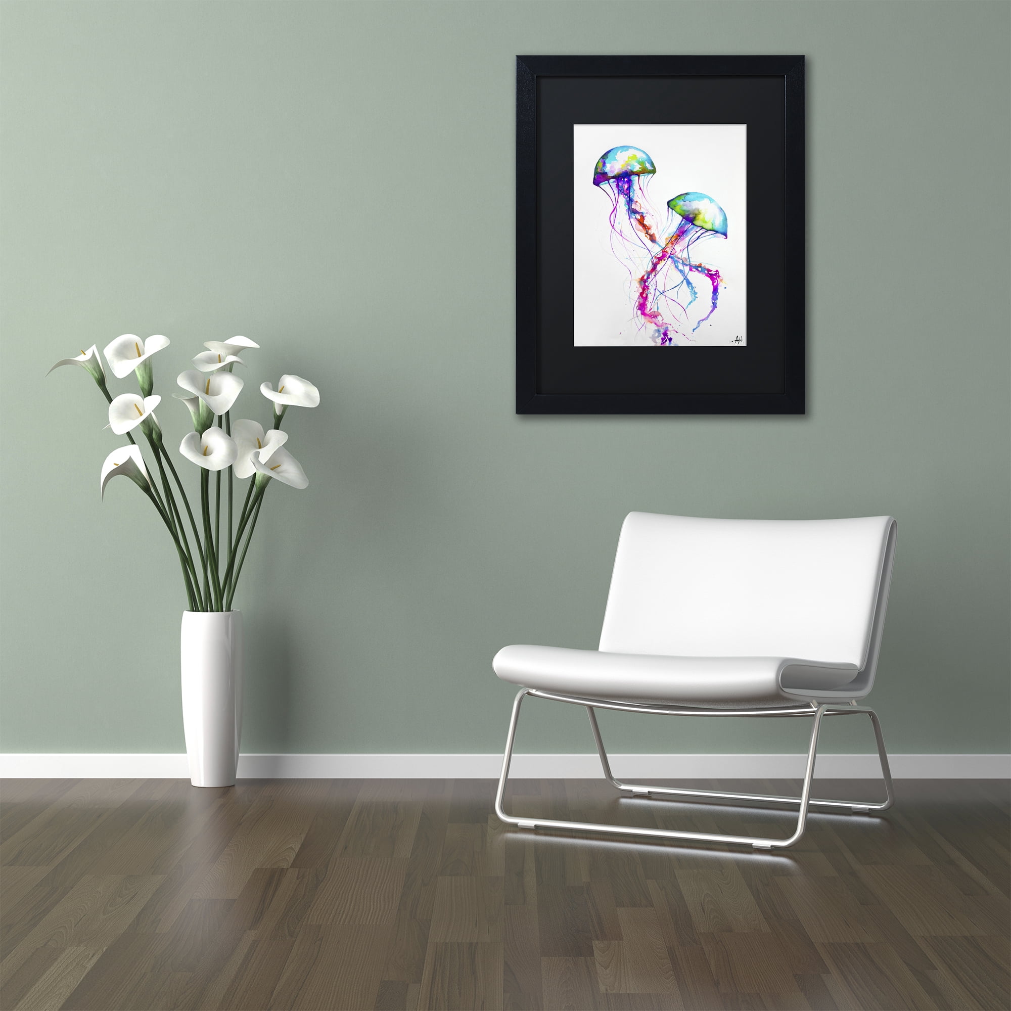 Trademark Fine Art 'Narasumas' Black Framed Art by Marc Allante