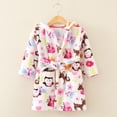 thumbnail image 1 of Albornoz de franela para niños de otoño e invierno, ropa de casa para niñas, lindo pijama para niños, camisón de vellón coral para niños y niñas, 1 of 6
