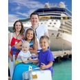 thumbnail image 6 of GreatShield Cruise Ship Essentials For Carnival, Princess, NCL, P&O Cruises & More, 4 Pack Vertical PVC Plastic ID Badge Pouch With Detachable Black Lanyard & 8 Pack Clear Luggage Tag Holders, 6 of 6