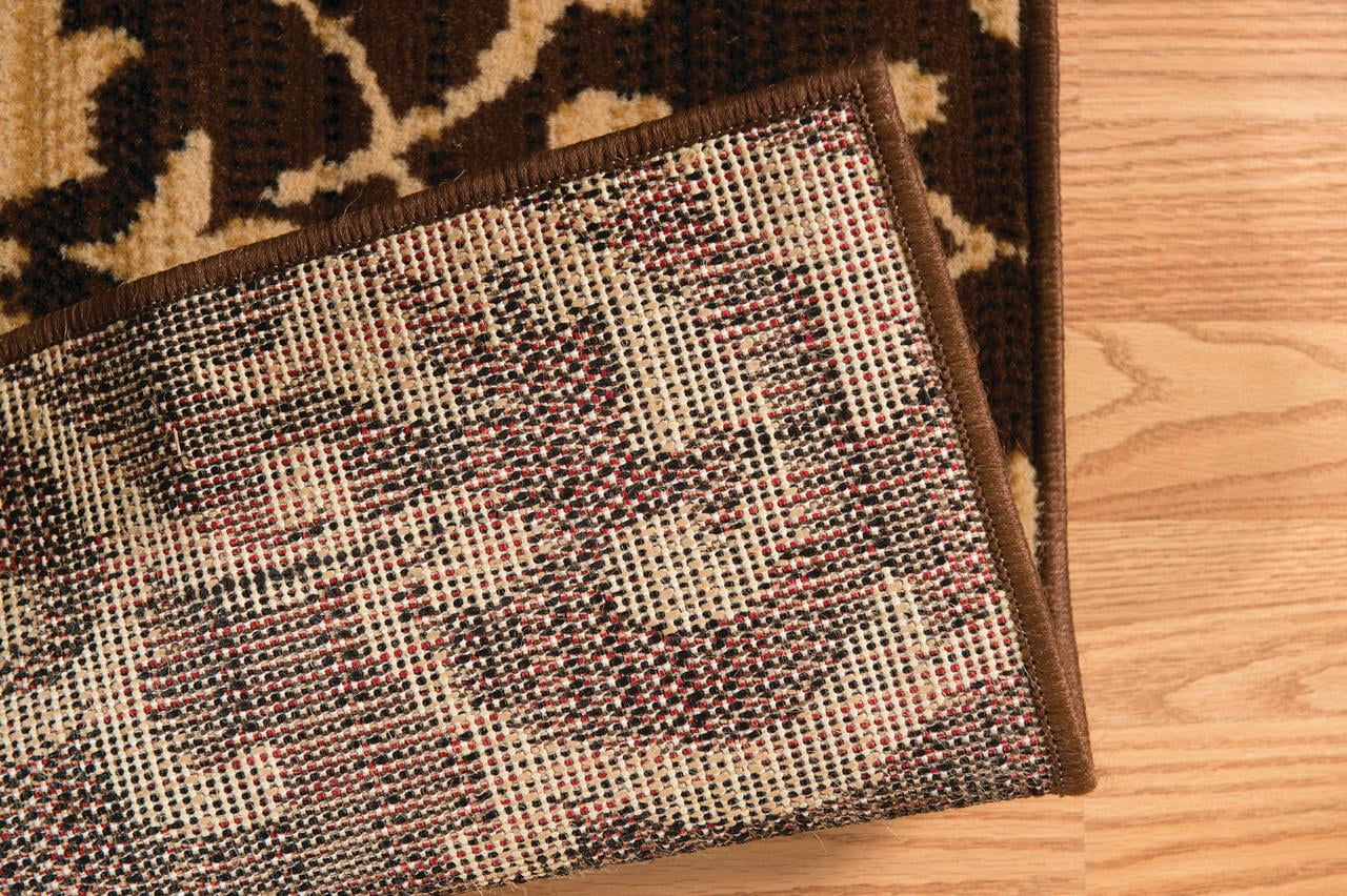 United Weavers Plaza Georgina Runner Rug, Medallion Pattern, Brown, 2'3 X 7'2"