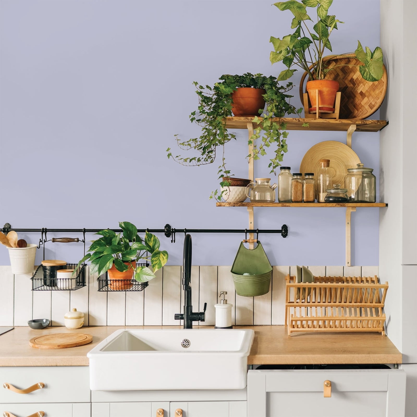Glidden Glidden Kitchen Bath and Laundry Cosmic / Purple, Eggshell Interior Paint with Primer, 1 Gallon