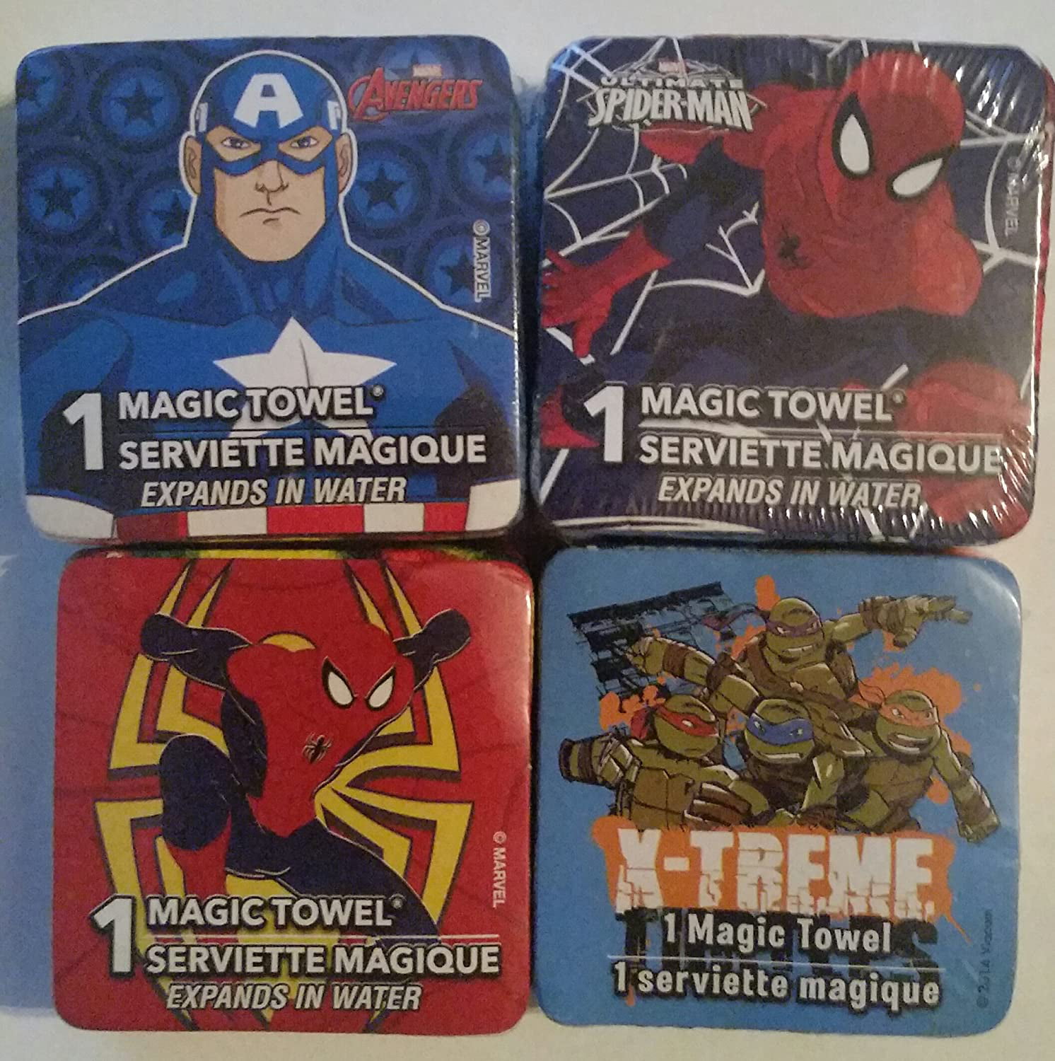 Serviette Magique Marvel Avengers Iron Man Magic Towel 100% coton 