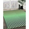 thumbnail image 3 of Ahgly Tapis d'Intérieur Lavable en Machine Carré Vert Clair Transitionnel, 7 Pieds Carré, 3 of 7