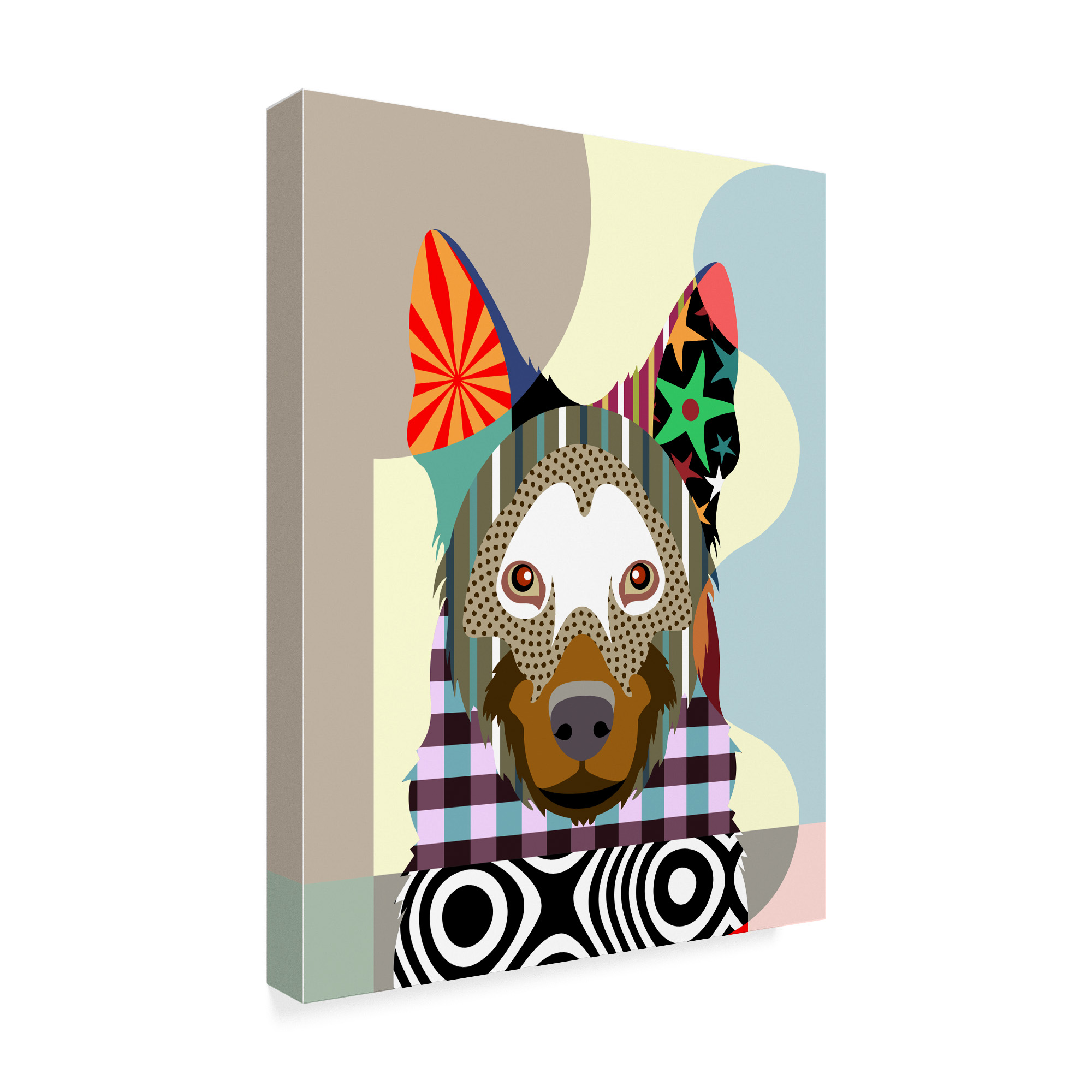 Trademark Fine Art 'Belgian Malinois' Canvas Art by Lanre Adefioye