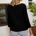 thumbnail image 3 of vigerkar Crochet Crop Top Long Sleeve Mesh Fishnet Summer Cover Ups | See Through, Swim Coverups Shirt,Beach,Vacation (Black, L), 3 of 4