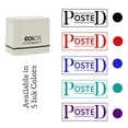 thumbnail image 7 of Printtoo Posted Self Inking Rubber Stamp Pre-Inked Office Stamp- Home Office Business Stationery, 47 x 20 mm Purple, 7 of 7
