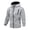 Gray-2, variant on Men's Bomber Jackets Varsity Windbreaker Flight Jacket Casual Lightweight Windproof Track Puffer Coat with Zip Pockets