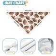 thumbnail image 6 of Dog Bandana 2 Pack,Brown Footballs on Beige Pattern Bandanas for Dogs,Cat Bandana,Small/ Large Dog Bandana 2 Size,Dog Bandanas, 6 of 6