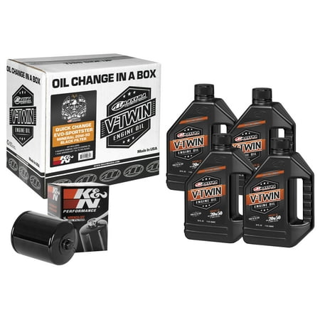 Maxima 90-069014B Quick Change Evo-Sportster Mineral Oil Change Kit with Black Filter - (Best Oil For Evo X)