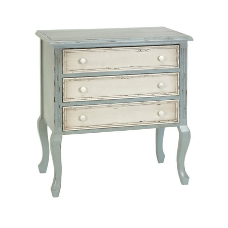 Decmode Farmhouse 33 Inch Distressed Wooden Chest