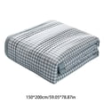 thumbnail image 3 of Cooling Blanket Washable Cotton Fabric Plaid Print Single/Double Extra Large Sofa Blanket Machine Washable 59x79IN Stay Cool Blanket Super Cozy And Comfy Room Decor for Home Office Travel Car, 3 of 8