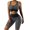 Black, variant on Yoga Pants Women Workout Sets For Women Yoga Outfits For Women 2 Piece Set Tracksuit Seamless Short Sleeve Crop Top Workout Leggings Sportwear Sweat Suit For Women 2 Piece Set Gray L